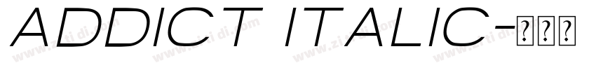 Addict italic字体转换